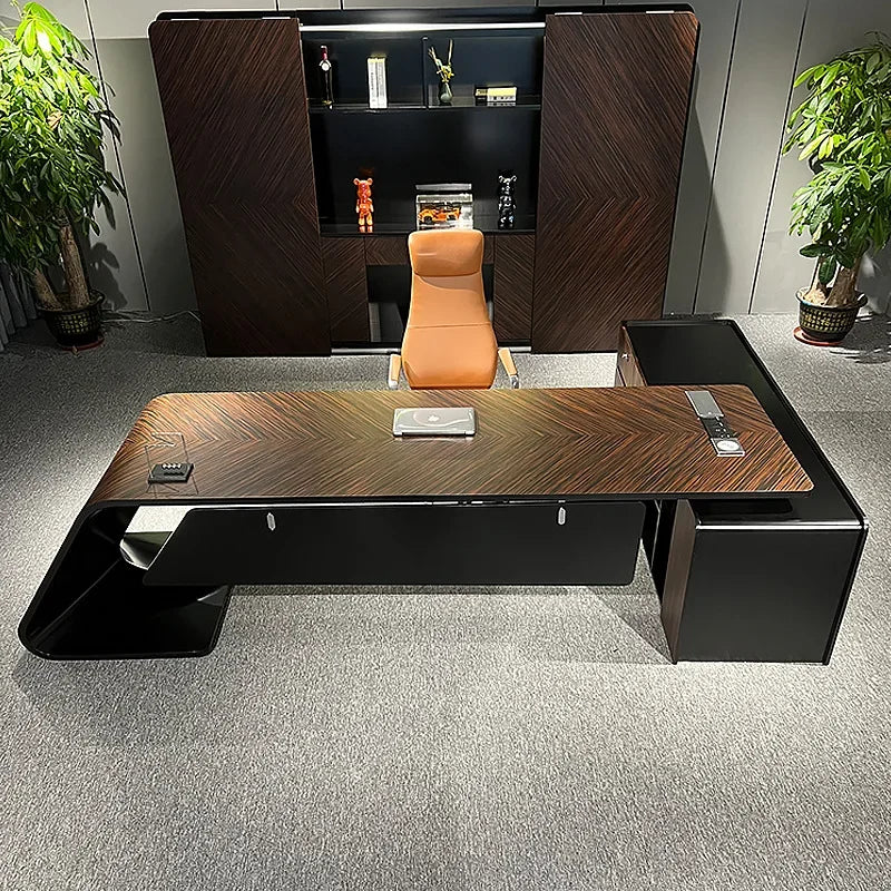 Luxury White Office Desk – Manager&