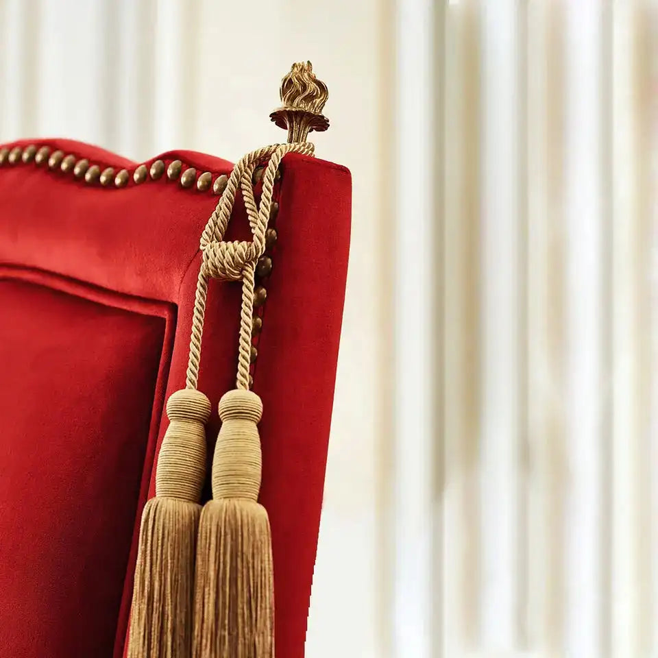 Luxurious English Antique Teak Hand Carved Armchair