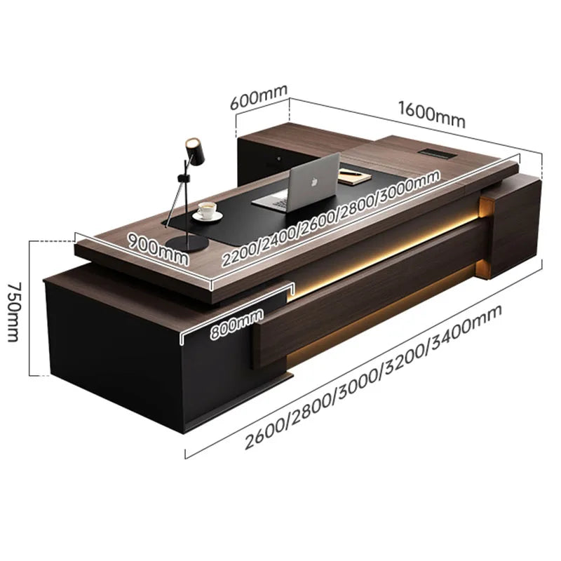 Corner Folding Executive Office Desk