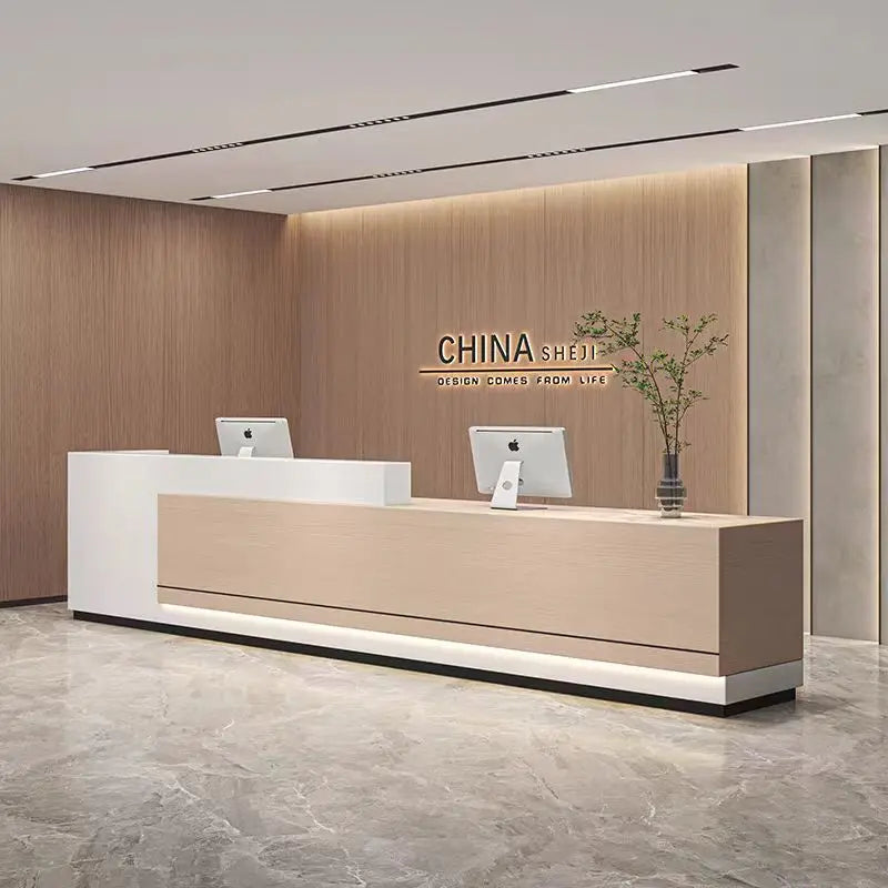 Luxury Reception Desk and Long Counter for Beauty Institutes and Salons