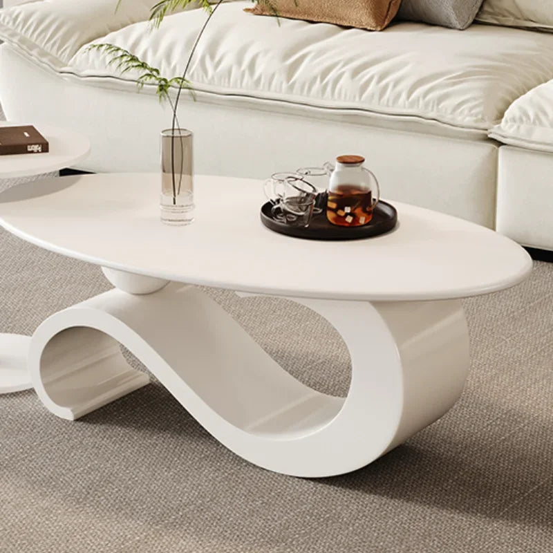 Cream White Coffee Table – Kawaii Nordic Style