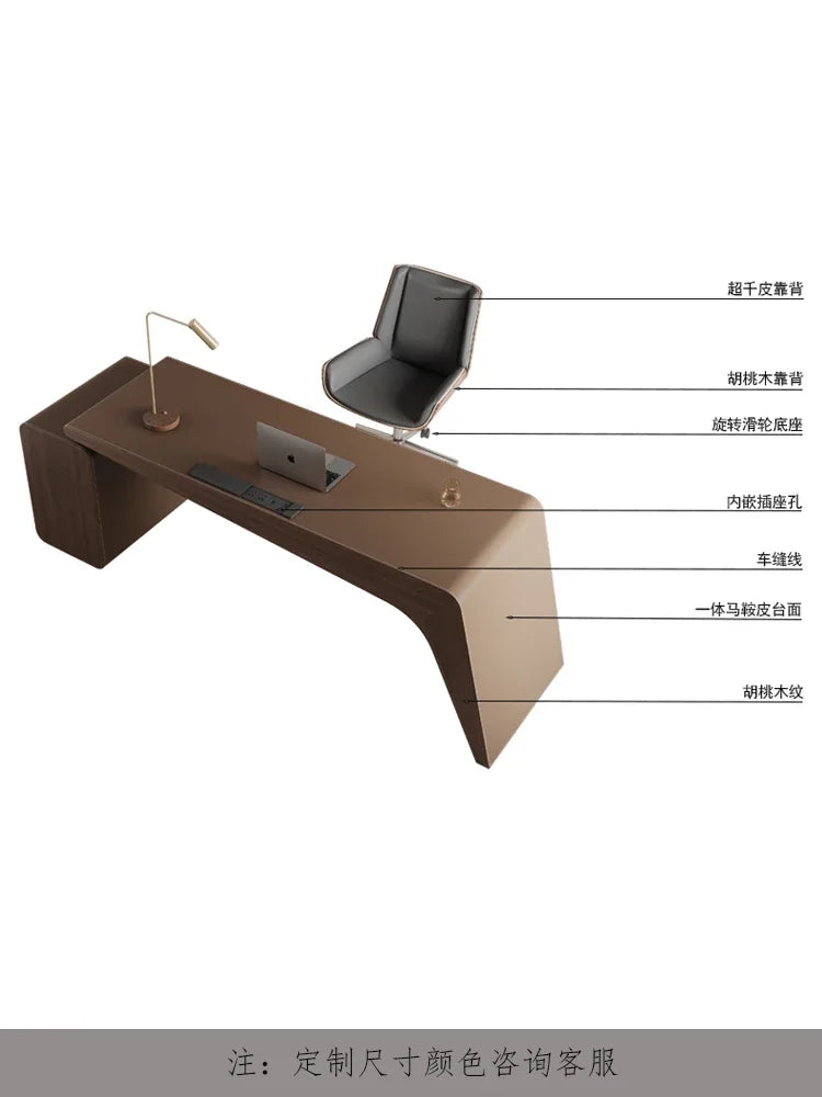 High-end saddleback writing desk, perfect for a study room or home office