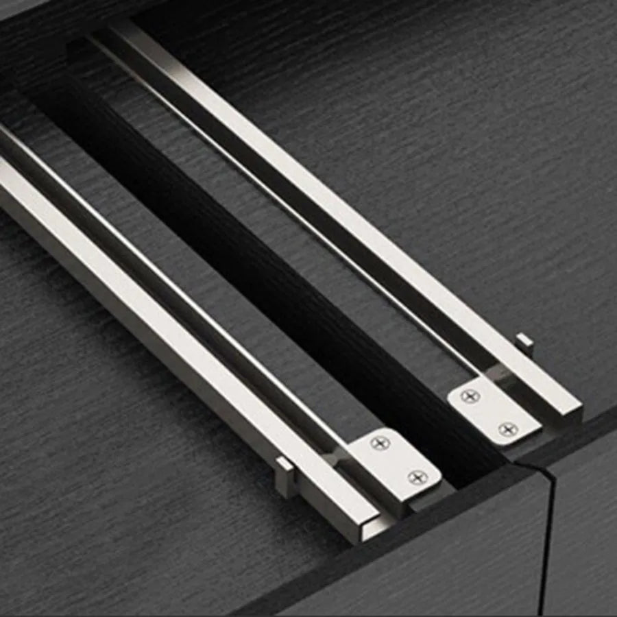 Modern Rectangular Coffee Table—Korean Nordic Design with Wood Top