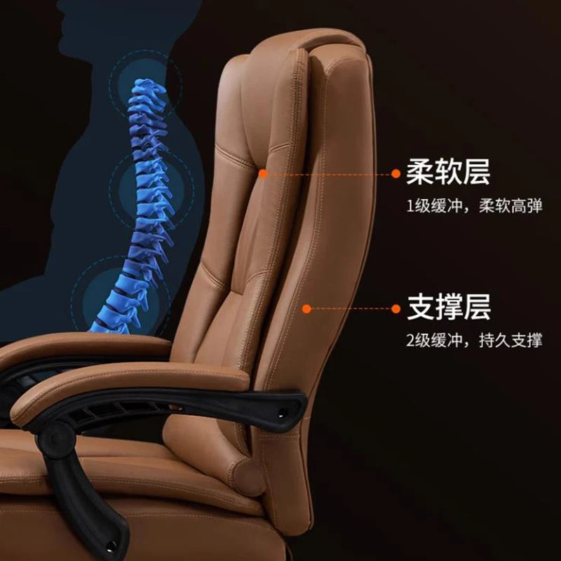 Modern Ergonomic Office Chairs Computer Swivel Adjustable Comfort Office Chairs Gaming Leather Office Furniture Bureaustoel LLOC