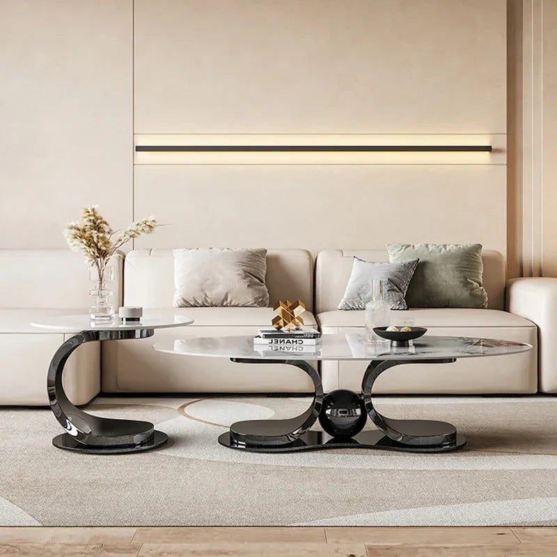 Round Coffee Table – Luxury Marble Design for Living Room