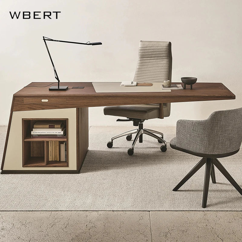 Italian Minimalist Luxury Desk Light Wbert Advanced Sensory Study For Home Office Hanging Computer Workbench Wooden Material