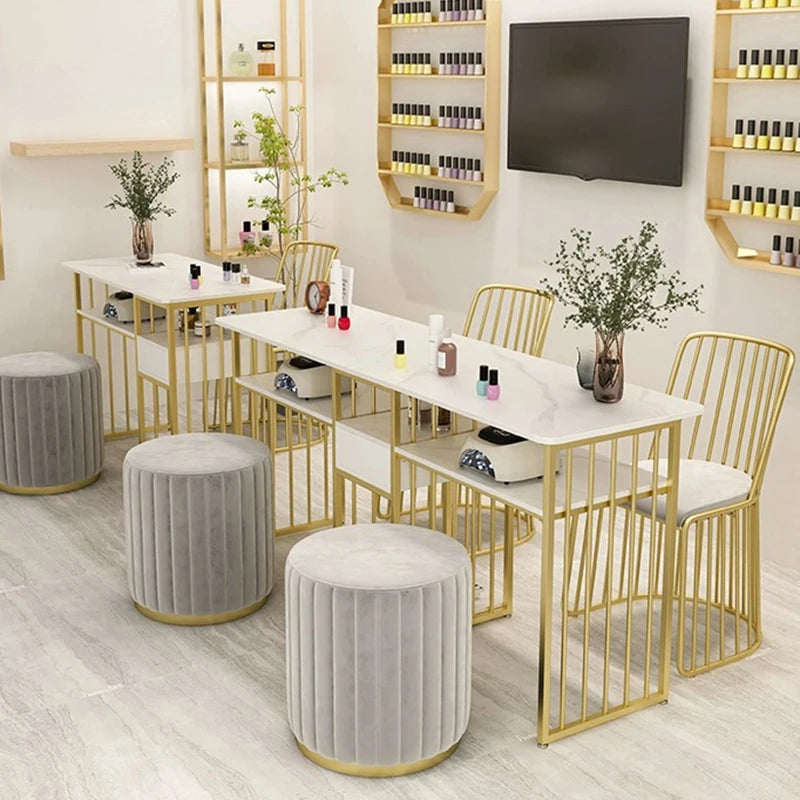 Corner Table Professional Nail Manicure Tables Arm Rest Nails Salon Furniture for Beauty Salon Portable Desk Pedicure Chairs Gel