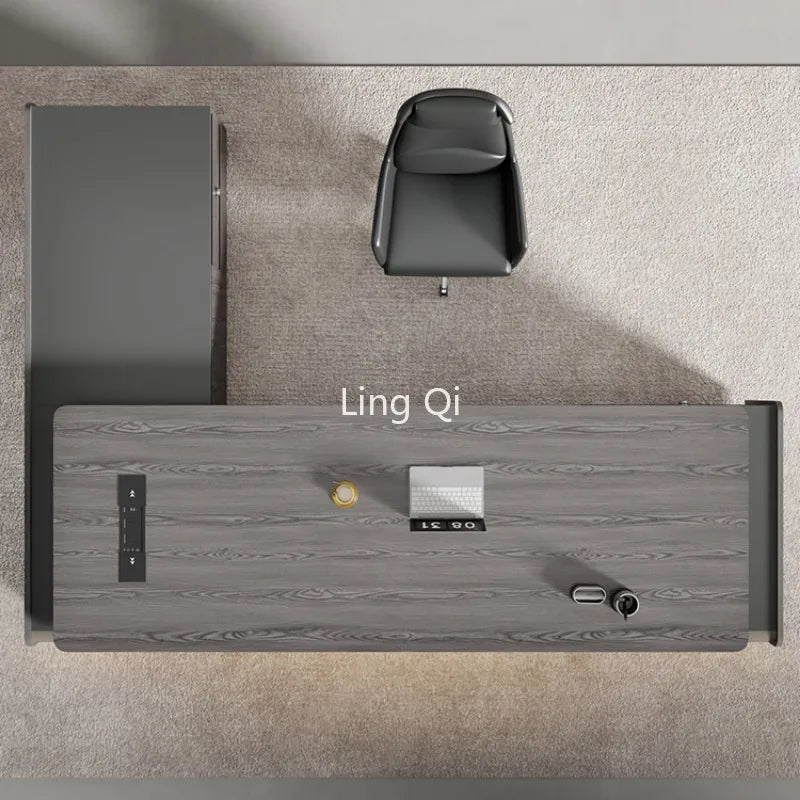 High-Quality European L-Shaped Office Desk