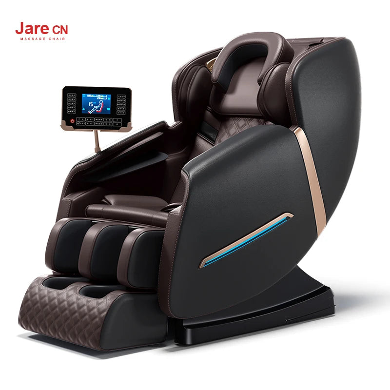 Jare JR-X8-6699F Bluetooth Music AI Voice LCD Airbag Heat Shiatsu Luxury Zero Gravity Massage Chair