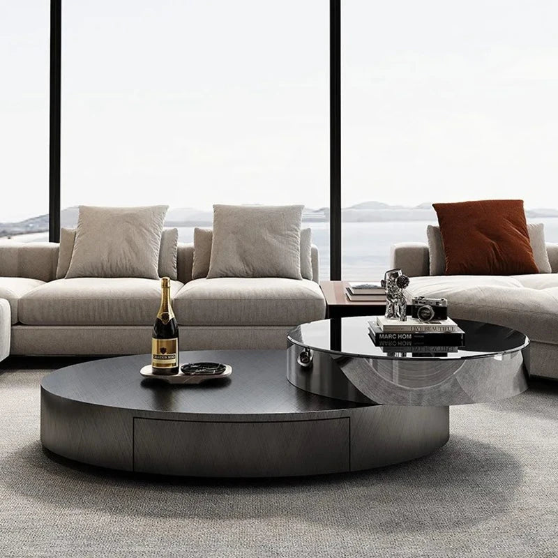 Unique Luxury Coffee Table Modern Aesthetic Italian Books Coffee Tables Rotate Minimalist Table Basses De Salon Home Furniture