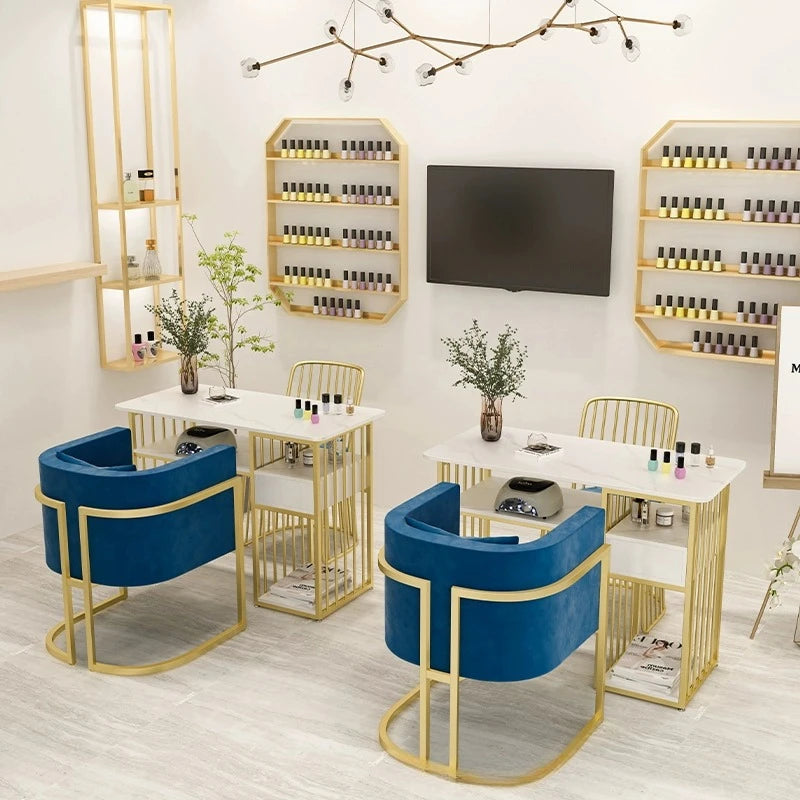 Corner Table Professional Nail Manicure Tables Arm Rest Nails Salon Furniture for Beauty Salon Portable Desk Pedicure Chairs Gel