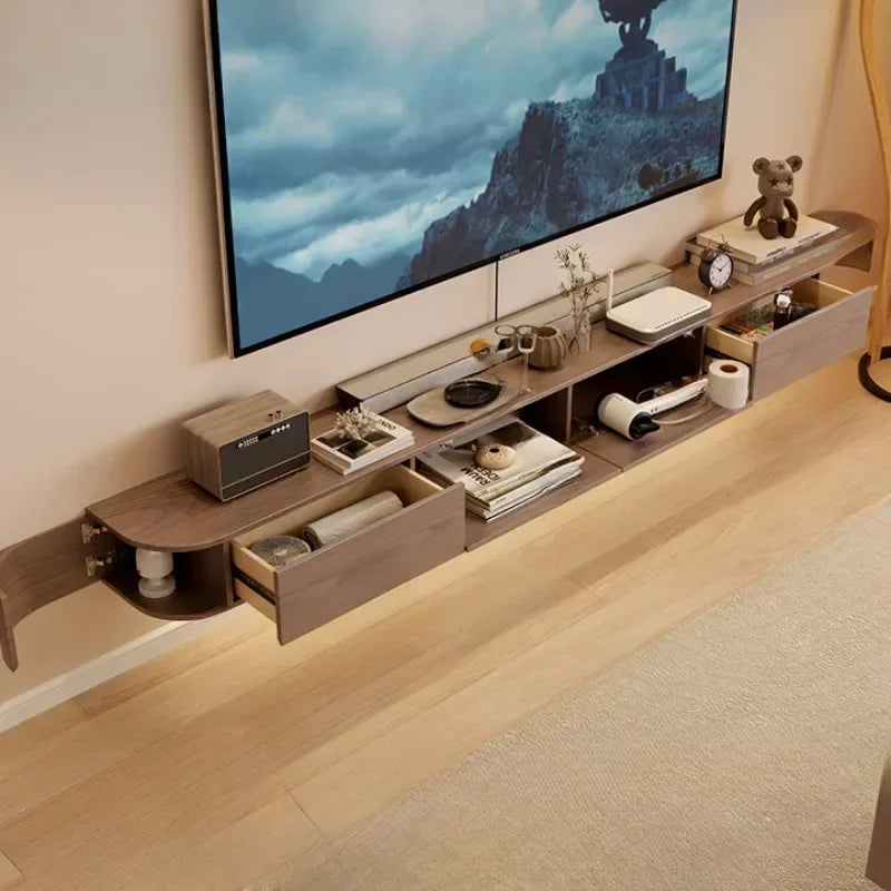 Gold Tv Stand Floating Shelves Marble Controller Furniture Salon Nordic Tray Console Lowboard Replica Muebles Holder Room