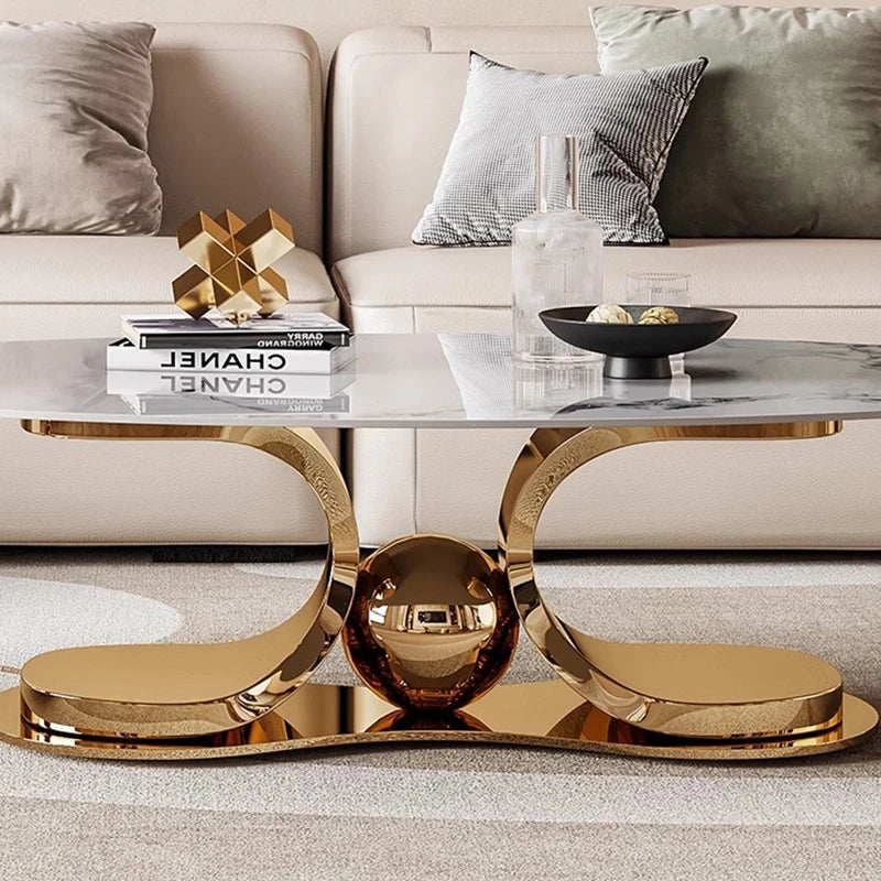 Modern Metal Coffee Table – Luxury Nordic Design