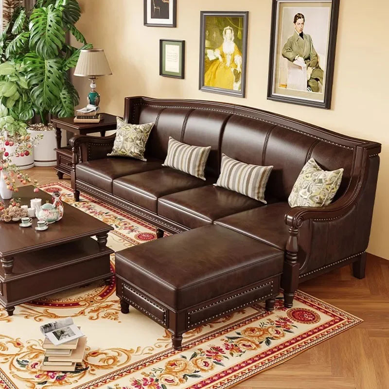 Garden Relaxing Sofas – Lazy Leather Recliner Couch and Love Seat