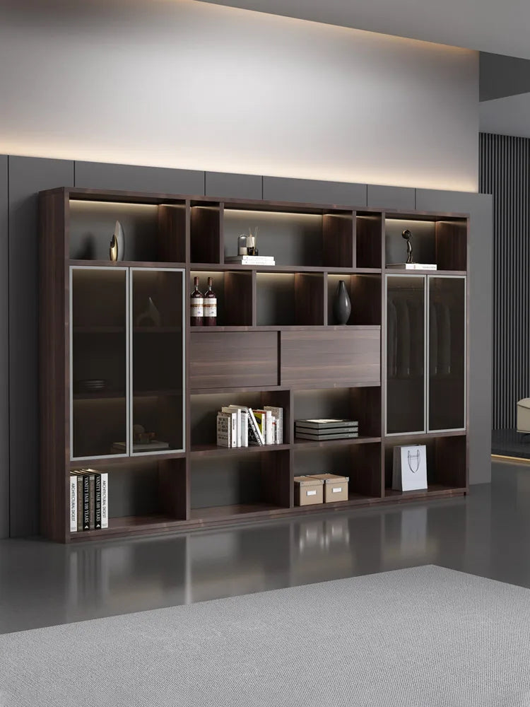 Modern Simple Wooden Storage Data Cabinet, General Manager Boss, President&