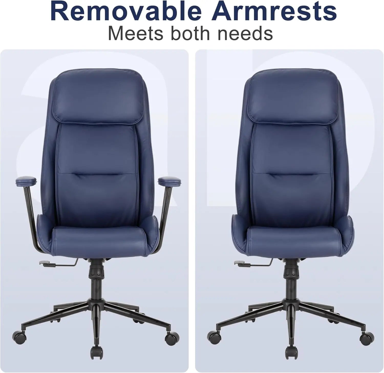 Executive Chair Mid Office Modern Chair,55° Reclining High Back Desk Chair with Wheels,Conference Room Chairs,Brown