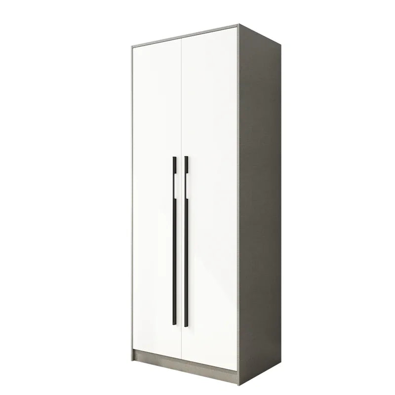 Two-Door Wooden Wardrobe – Detachable, for Summer Clothes, Nordic Furniture