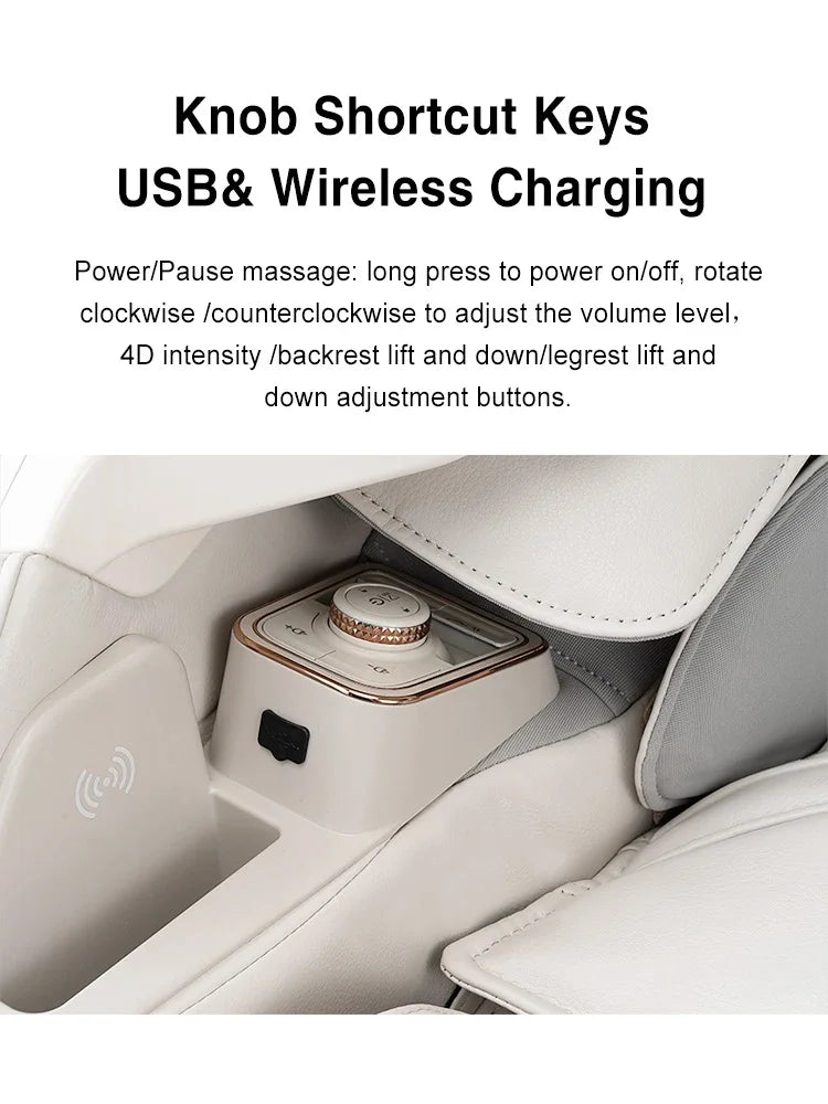 Zero Gravity Massage Chair Electric Heating Full Body Intelligent Advanced Design Improves Ergonomics