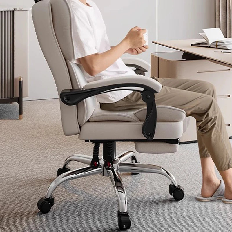 Luxury Living Room Ergonomic Office Chair Desk Recliner Comfy Bedroom Lazy Chair Salon Rolling Bureau Meuble Office Furniture