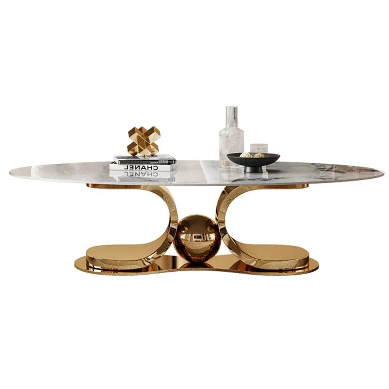 Round Coffee Table – Luxury Marble Design for Living Room