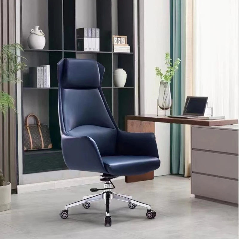 Luxury office chair with neck rest
