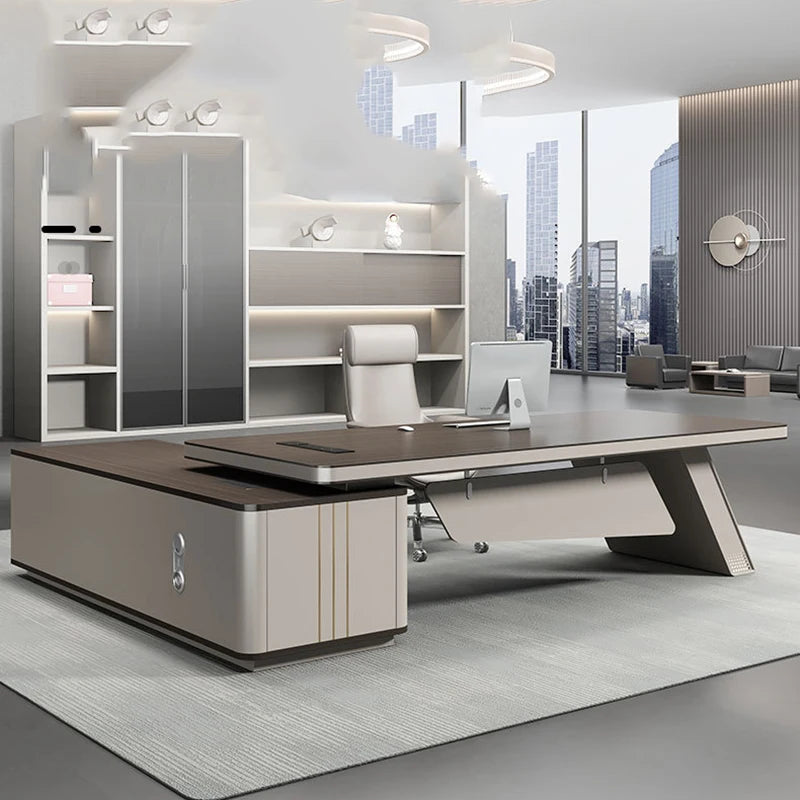 Room Desks Offer Corner Office Executive Desk Writing Table Workstation Multifunction Home Furniture Tisch Study Accessories