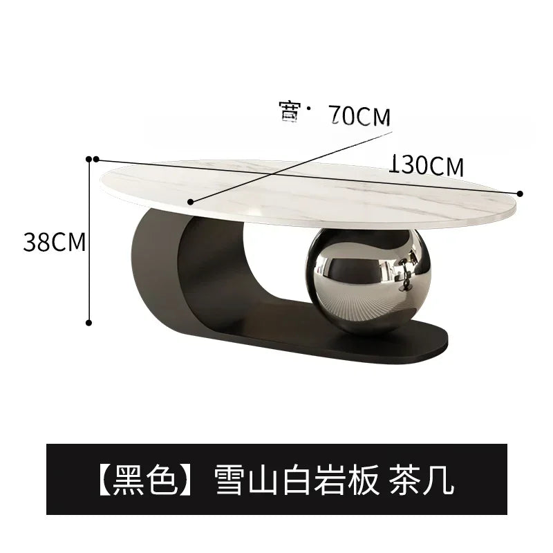 Nordic Retractable Coffee Table Living Room Home Design Rock Plate Luxury Minimalist