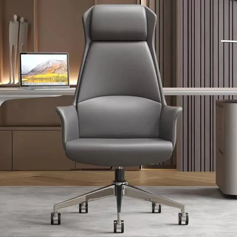 Luxury conference office chair with neckrest