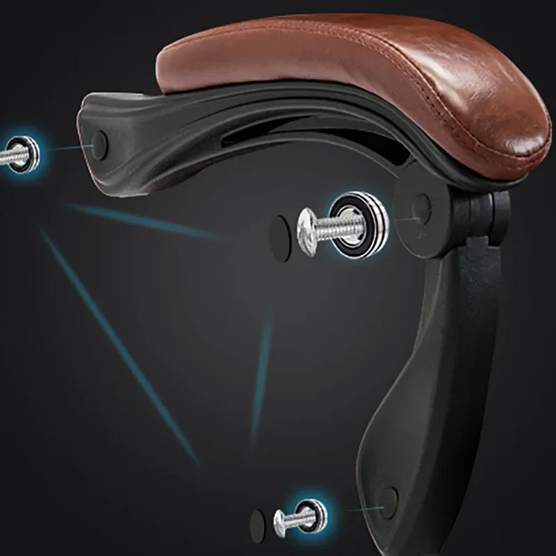 Luxury Gaming Office Chair with Footrest and Wheels