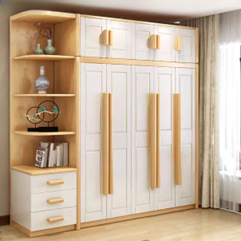 Nordic Luxury Wardrobe – Large Bedroom Closet with Doors, Storage Cabinet