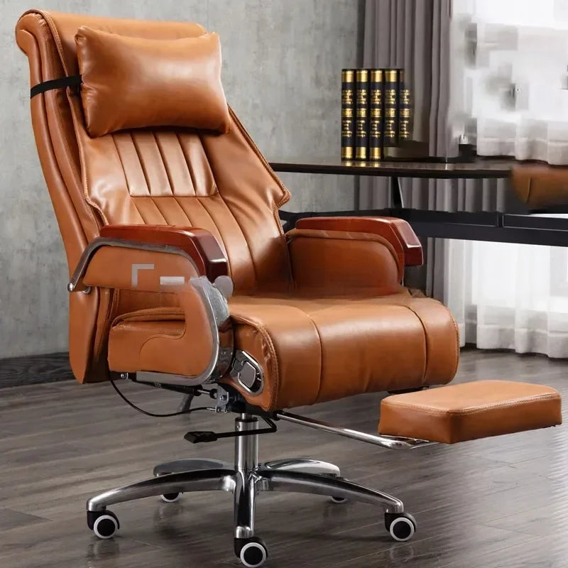 Executive Leather Design Chair Nordic Study Massage Beauty Salon Chair Headboards Outdoor Sedia Ufficio Office Furniture T50BY
