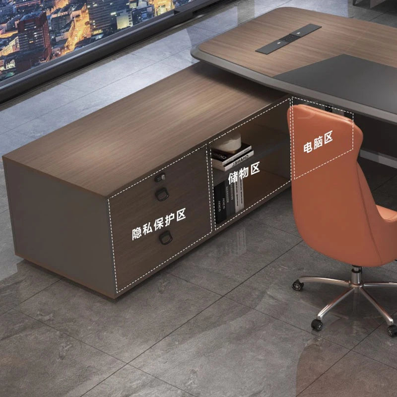 Luxury L-Shaped Office Desk