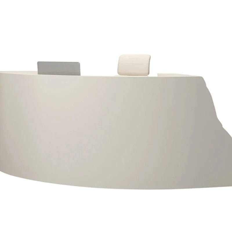 Modern Black Reception Desk with LED—Counter Box for Stores, Cash Office Furniture