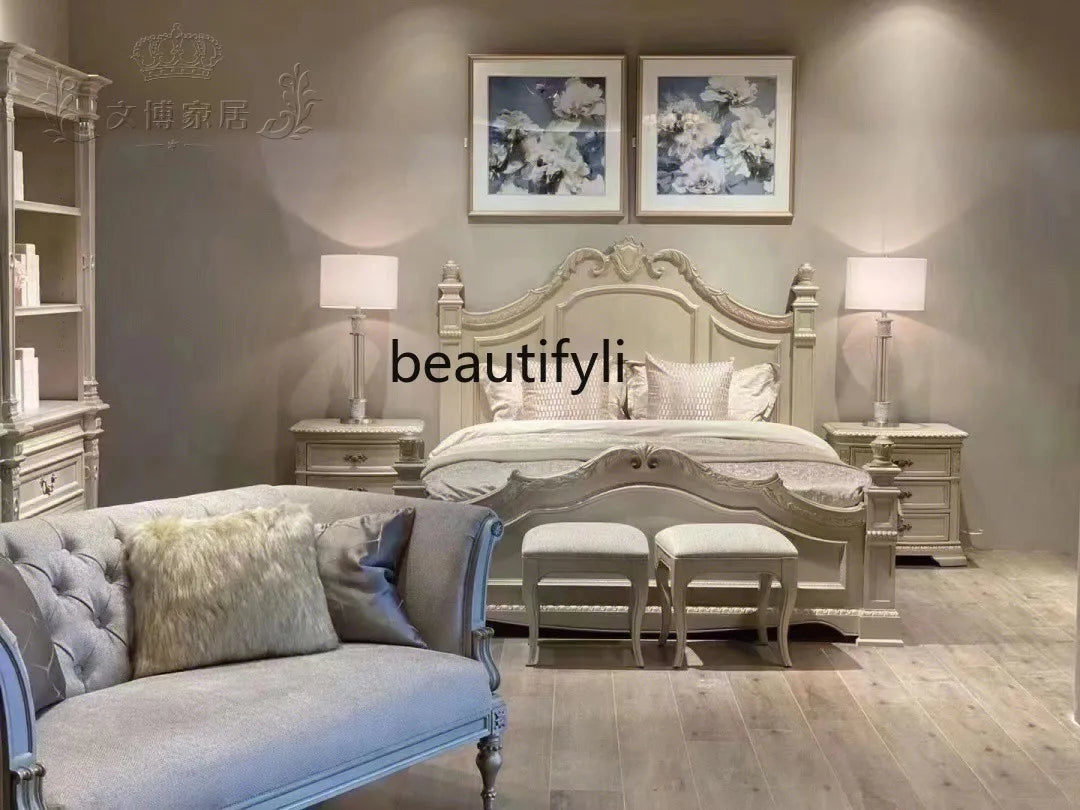 American Style Solid Wood Bed