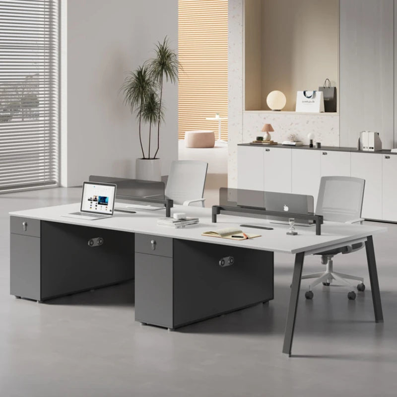 Desk Storage Computer Study Table Gaming Office Simple Corner Reading Desktops Modern Conference Aesthetic Escritorio Room Desks