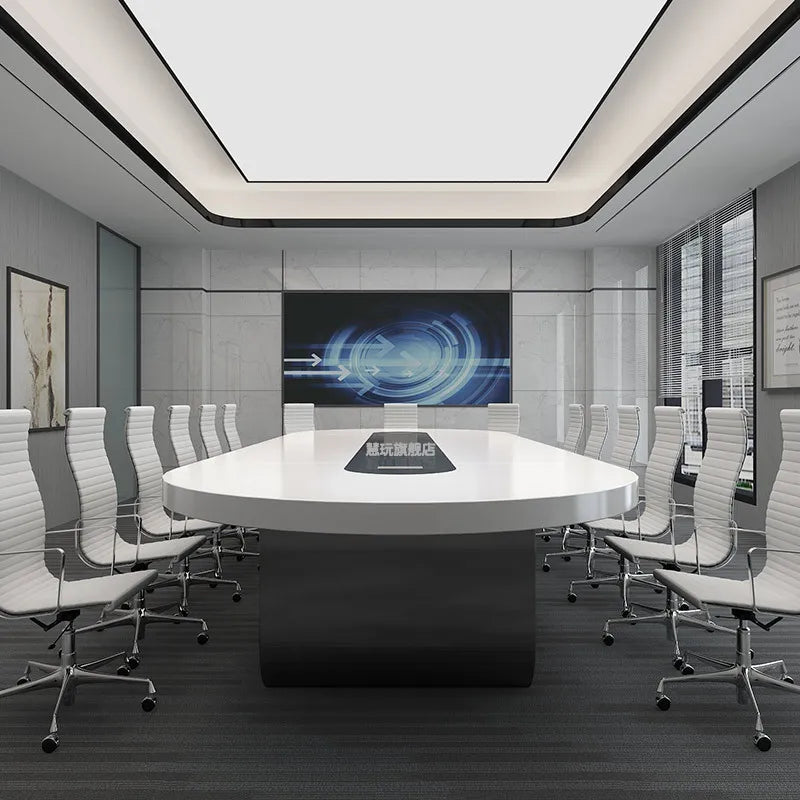 HYZ16 Factory large long size luxury office furniture MDF wooden conference room modern office desk Conference meeting table