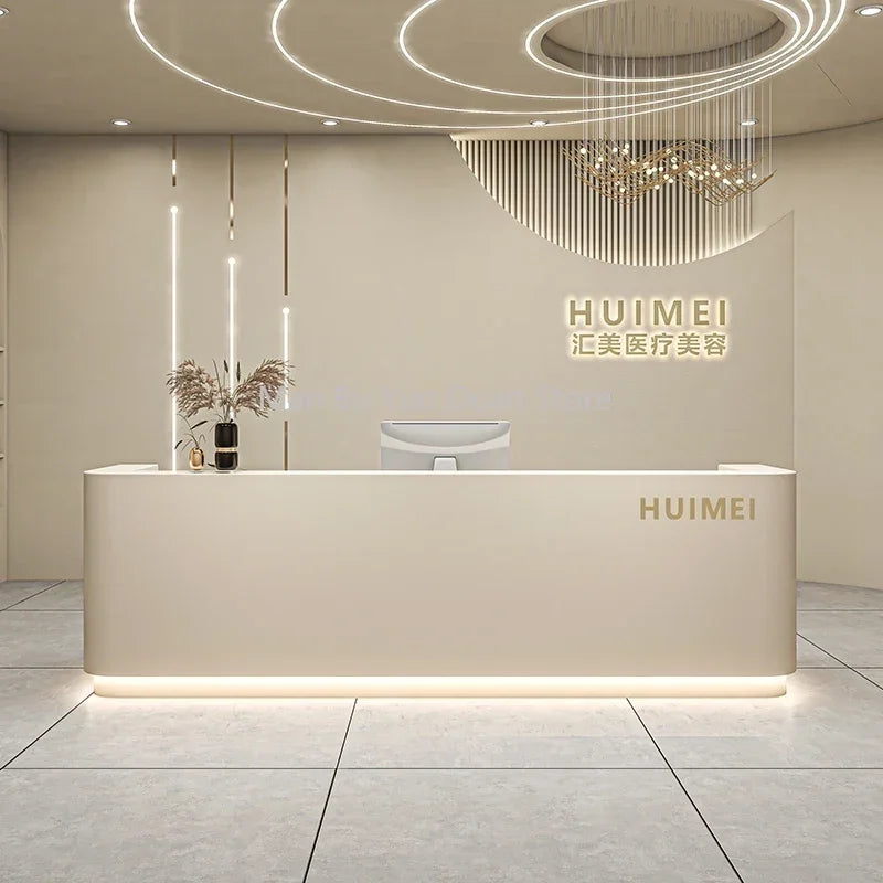 Acrylic Lectern and Professional Cash Counter—Luxury Reception Desk