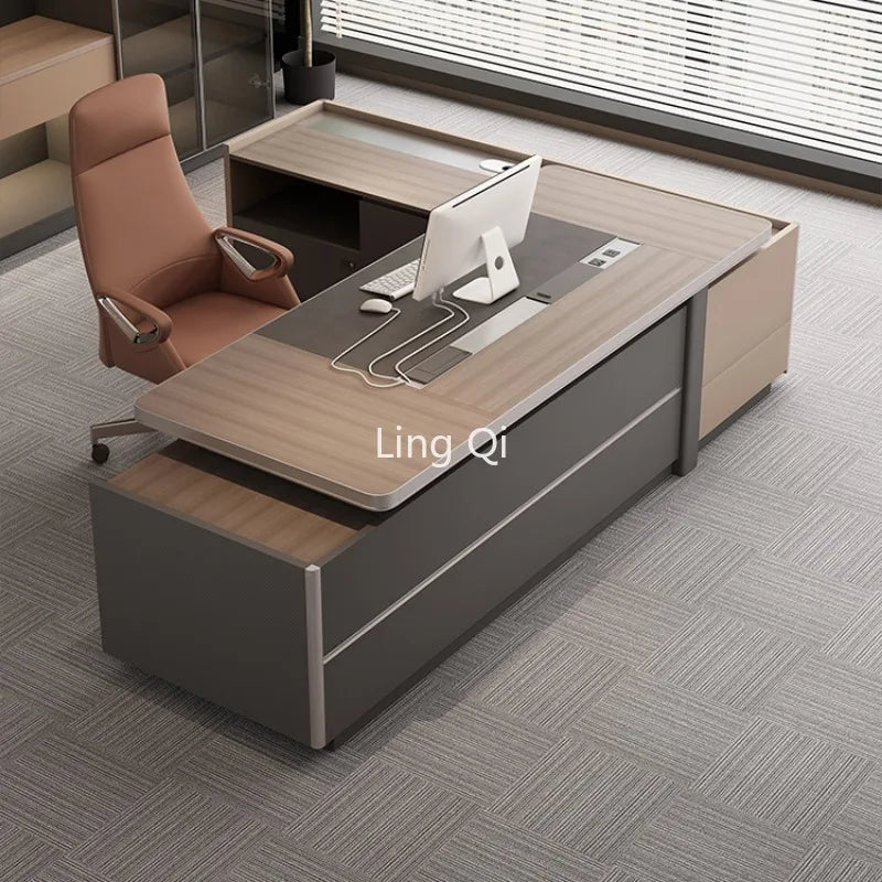 Multifunctional L-Shaped Office Desk