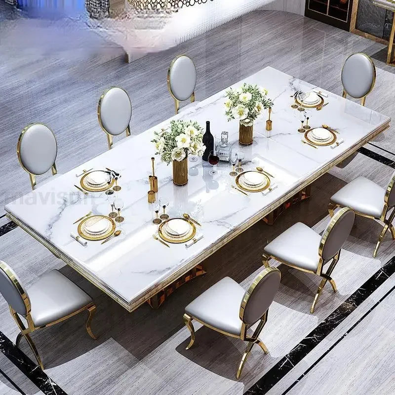 Luxury Modern Dining Table and Chair Set