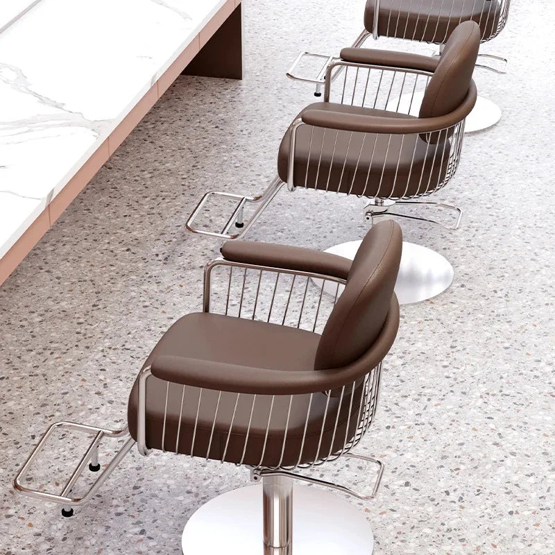 Barbershop Beauty Chair – Reclining Barber Chair, Salon Makeup Stool, Pedicure Chair, Shampoo Silla De Barbero, Tattoo Furniture