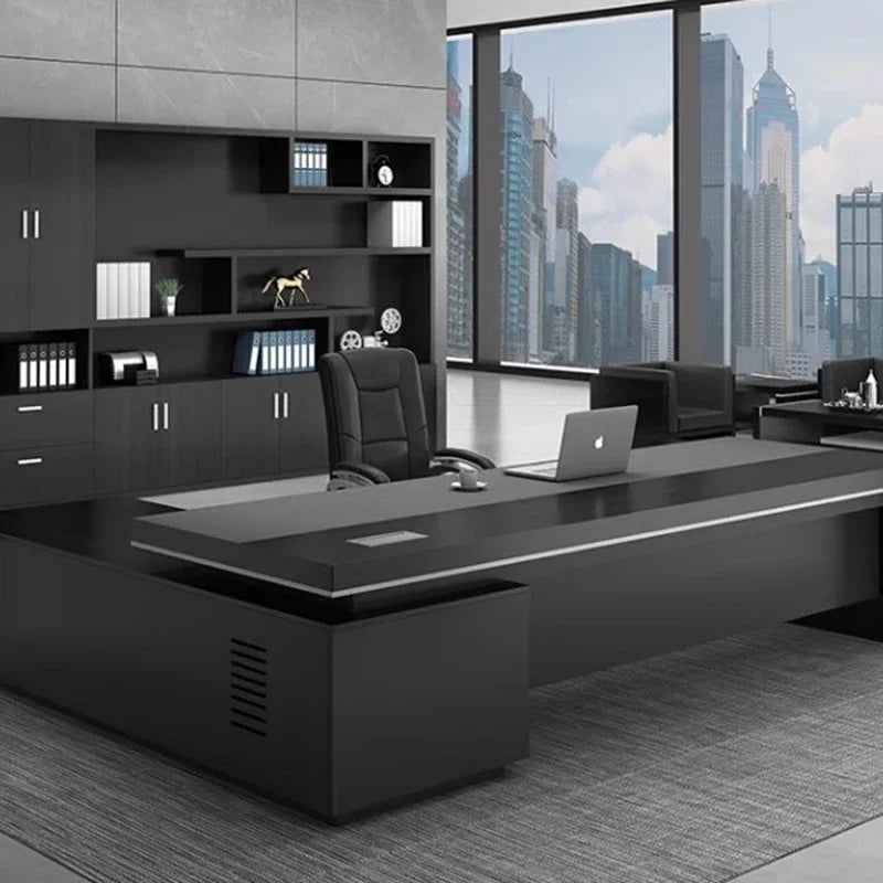 Simple Multifunctional L-Shaped Desk