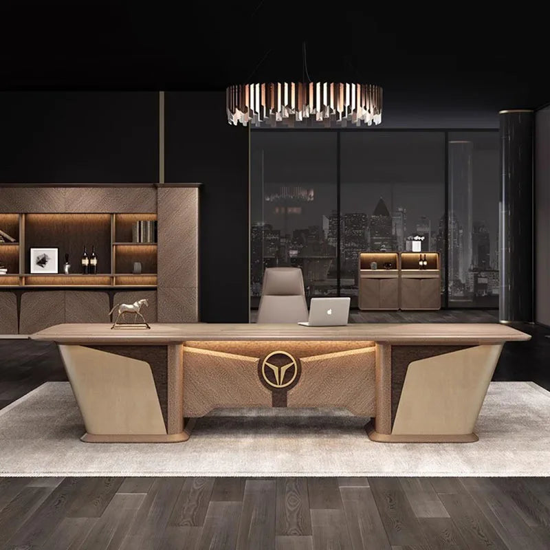 High-End Corner Storage Desk: