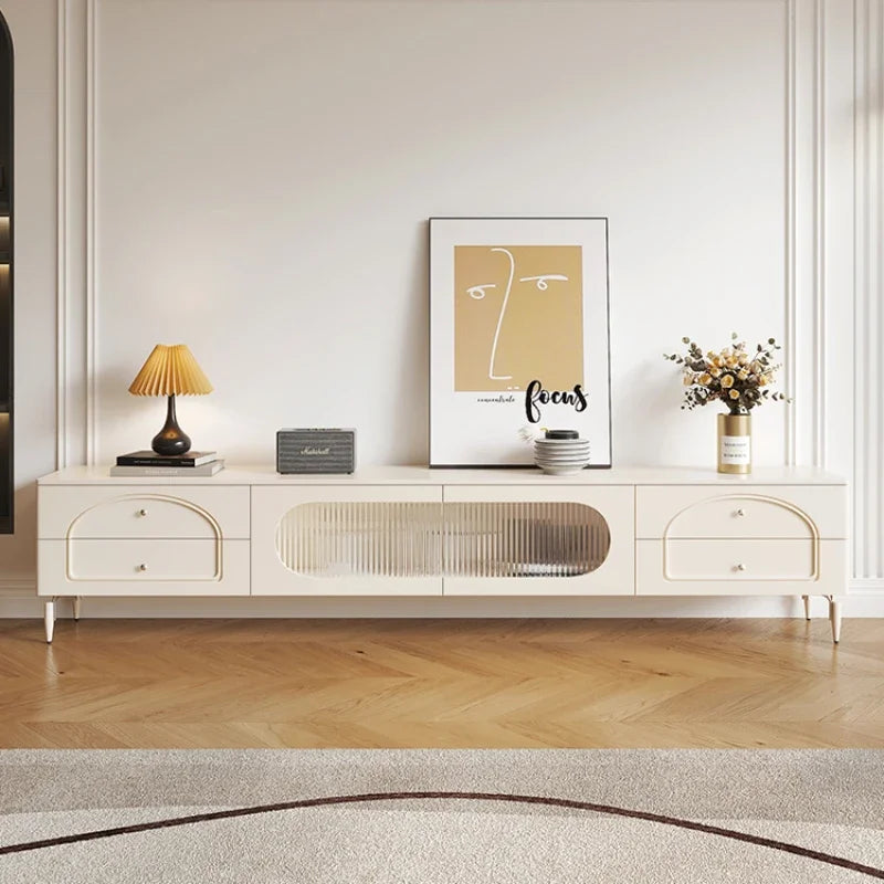 White Cute Nordic Tv Cabinet Doors Living Room Modern Stand Home Tv Cabinet Storage Drawer Mueble Para Televisor House Furniture