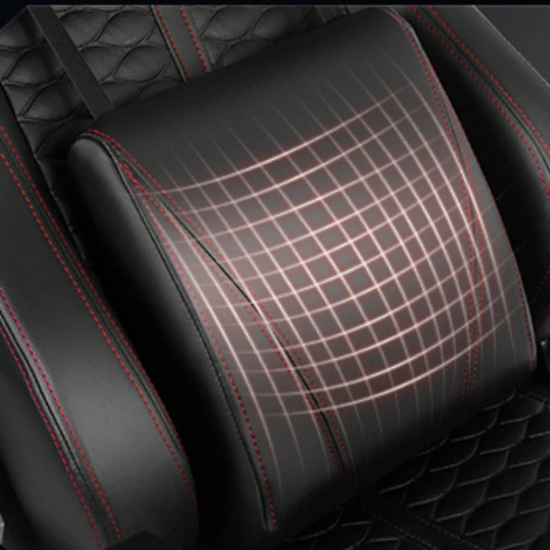 Luxury Swivel Computer Chair: Comfortable Armchair with Footrest