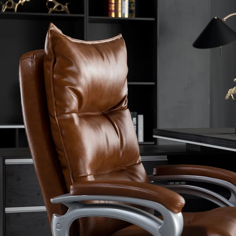 Leather Lazy Office Chair Massage Full Body Throne Study Mobile Office Chair Nordic Relaxing Dresser Muebles Trendy Furniture