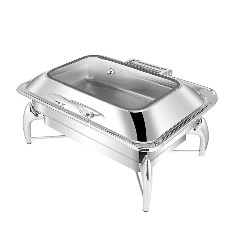 Commercial Catering Kitchenware Set, Alcohol Stove or Electric Hot Pot, Chafer Dishes, Food Buffet Display Warmer