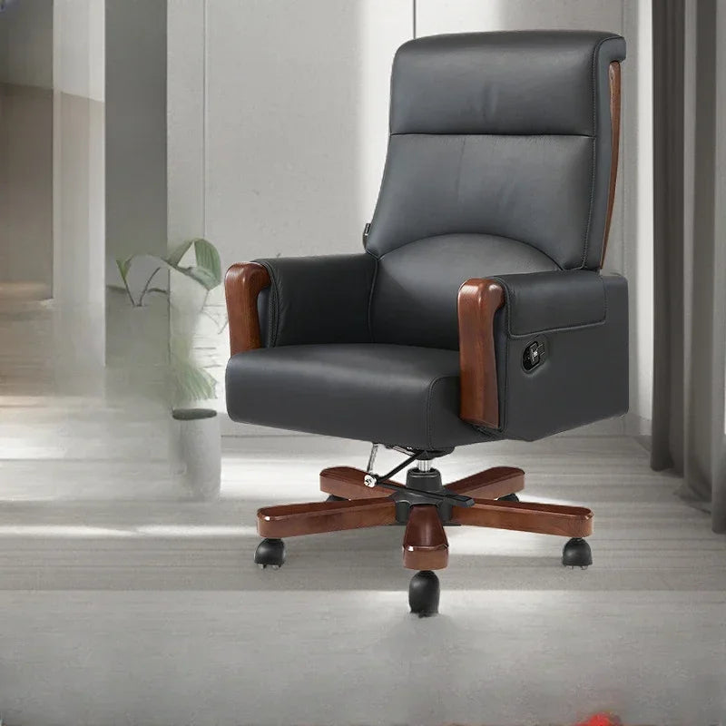 Ergonomic Office Chair with Lazy Leg Rest - Nordic Design.