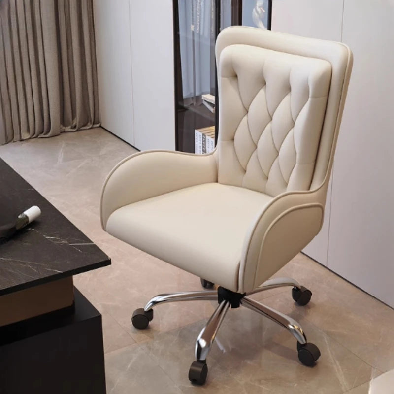Fancy ergonomic gaming chair: rotating, with wheels