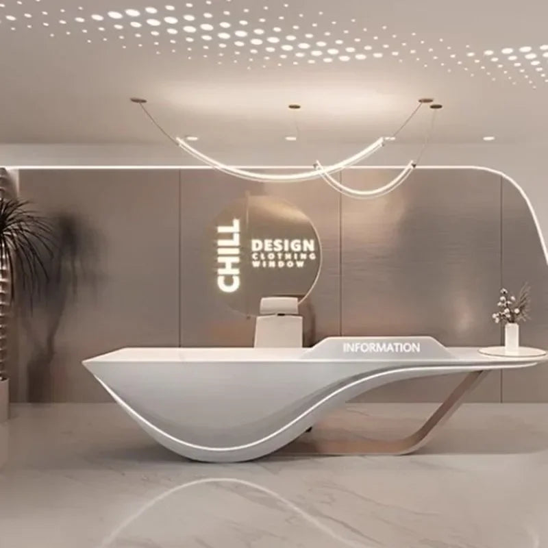 Luxury Reception Desks and Cashier Tables for Small Stores, Beauty Institutes, Salons, and Café