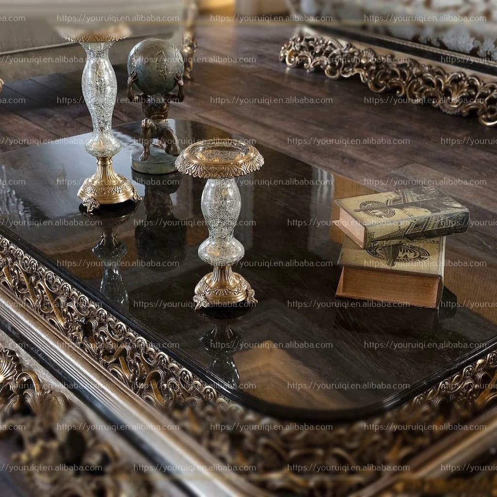 Antique Two-Seater Sofa – Royal Luxury Wedding Sofa, Living Room Furniture Set